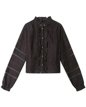 Isabel Marant Isabel Marant Étoile Peline Long-Sleeved Top - Black
