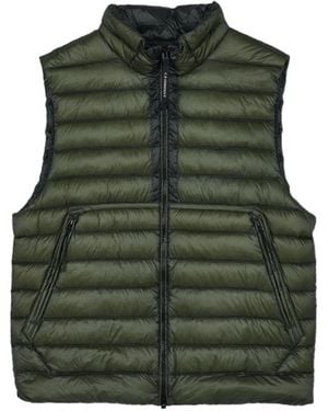 C.P. Company Zippered Down Vest - Green