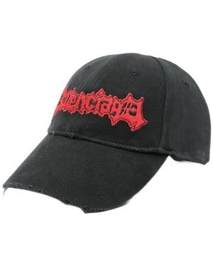 Balenciaga Logo Embroidered Baseball Cap - Multicolour