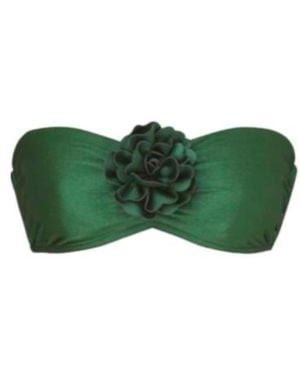 Zimmermann Waverly Flower Bandeau Bra - Green