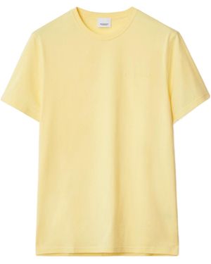Burberry Short Sleeve T-Shirt - Yellow