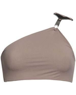 Rick Owens One-Shoulder Bikini - Brown