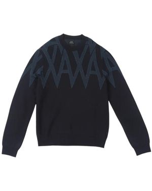 ARMANI EXCHANGE Long-Sleeved Jumper - Blue