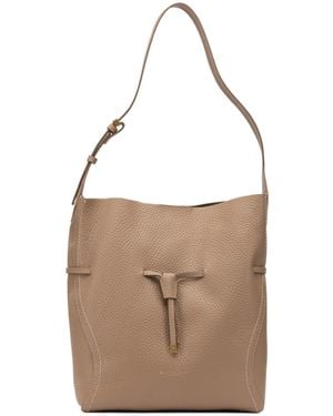 Gianni Chiarini Drawstring Shoulder Bag - White