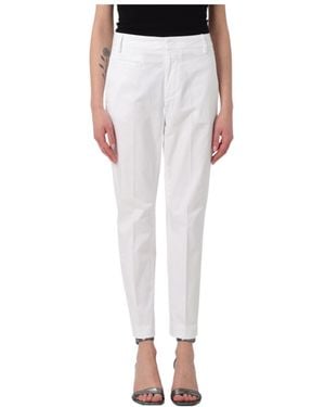 Dondup Belt-Loop Slacks - White