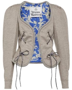 Vivienne Westwood Gexi Spencer Wool-Blend Jacket - Blue