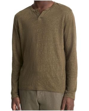 Vince Crew Neck Long Sleeve Top - Green