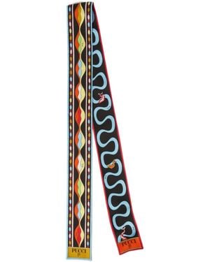 PUCCI Mixed Print Silk Bandeau - White
