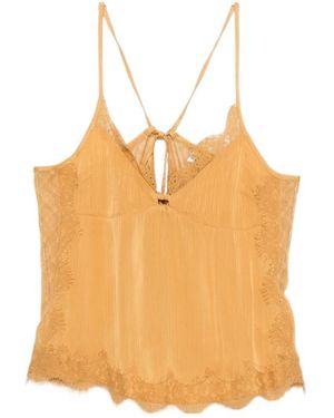 R13 Lace Trimmed Camisole - Orange