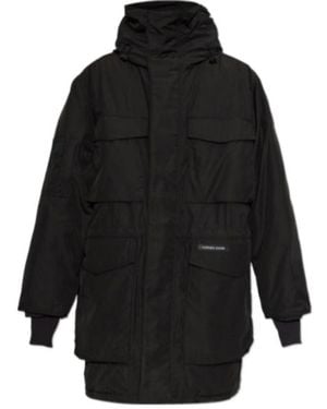 Canada Goose Long-Sleeve Hooded Down Jacket - Black