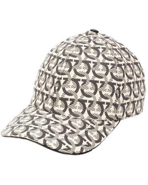 Ferragamo Gancini Jacquard Baseball Cap - White