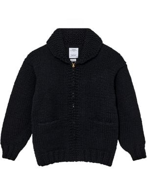 Visvim Zippered Knit Cardigan - Blue