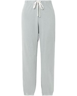 James Perse French Cotton-Terry Track Trousers - Grey