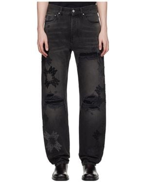 Amiri Ma Quad Mx1 Straight Leg Jeans - Black