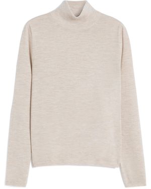 Max Mara Meana Turtleneck Knitted Jumper - White