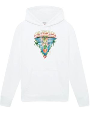 CASABLANCA Hooded Sweatshirt - White