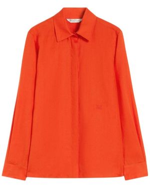 Max Mara Long-Sleeved Shirt - Orange