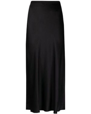 Anine Bing Bias-Cut Midi Skirt - Black