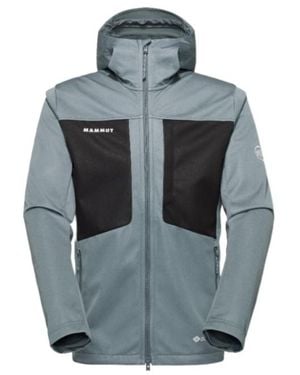 Mammut Paneled Hooded Jacket - Gray