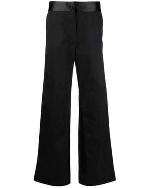 Raf Simons Tonal High-Waisted Pants - Black