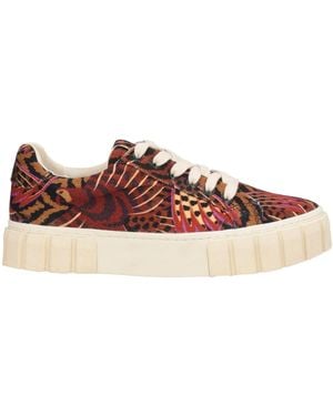FARM Rio Animal Print Low-Top Canvas Shoes - Brown