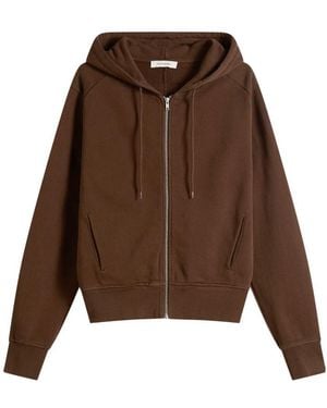 Entire studios Drawstring Hooded Sweatshirt - Brown