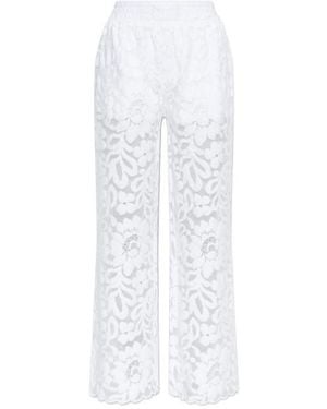 AllSaints Amelie Sheer Wide-Leg Pants - White