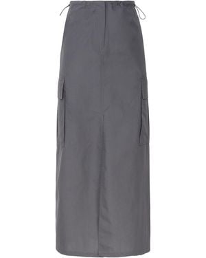 Ottod'Ame Ottod'Ame Cargo Long Skirt - Grey