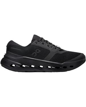 On Shoes Cloudrunner 3 Lace-Up Sneakers - Black