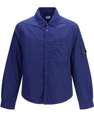 C.P. Company Snap-Button Shirt Jacket - Blue