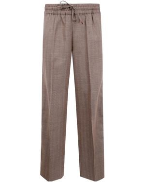 Drole de Monsieur Drôle De Monsieur Le Chevron Trousers - Brown