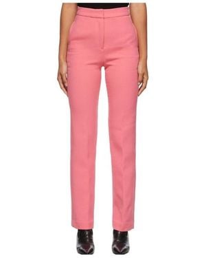 REMAIN Birger High-Waist Casual Straight Trousers - Pink