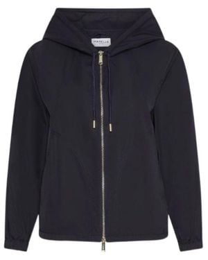 Marella Light Water-Repellent Twill Raincoat - Blue