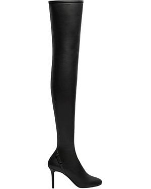 Courreges Courrèges Oblique Thigh-High Boots - Black