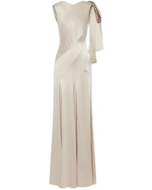 Maison Margiela Champagne Bias-Cut Evening Gown - White