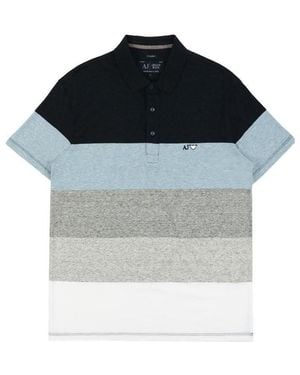 Armani Jeans Logo Details Polo Shirt - Grey
