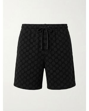 Gucci Printed Jersey Basketball Shorts, Ready-To-Wear - Black