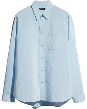 Gucci Striped Technical Cotton Shirt - Blue