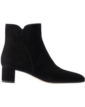Gianvito Rossi Suede Ankle Boots - Black