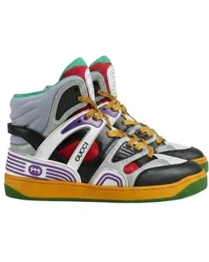 Gucci Basket High-Top Sneakers - Multicolor