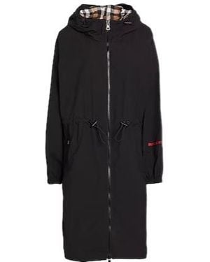 Burberry Hooded Trench Coat - Black