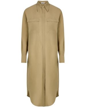 Brunello Cucinelli Cotton Shirt Dress - Natural