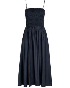Reformation Elastic Cotton Dress - Blue