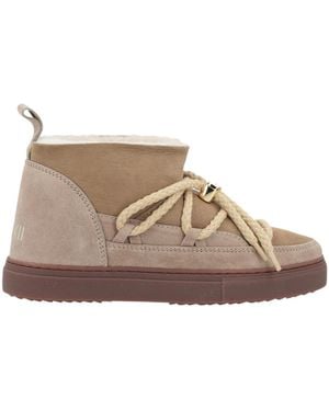 Inuikii Classic Low Leather Sneaker Boots - Brown