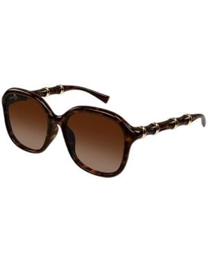 Gucci Eyewear Square Frame Sunglasses - Multicolour