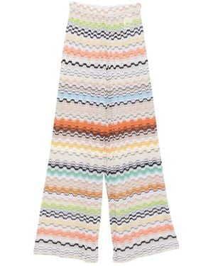 Missoni Elastic Waist Casual Trousers - White