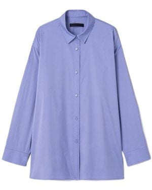 Juun.J Lapel Long-Sleeved Shirt - Blue