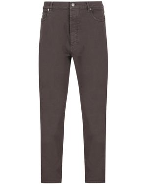 Brunello Cucinelli Regular-Fit Five-Pocket Trousers - Grey