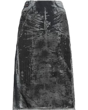 DIESEL Colorful Denim Swing Skirt - Gray