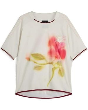 Wales Bonner X Adidas Floral-Print T-Shirt - White